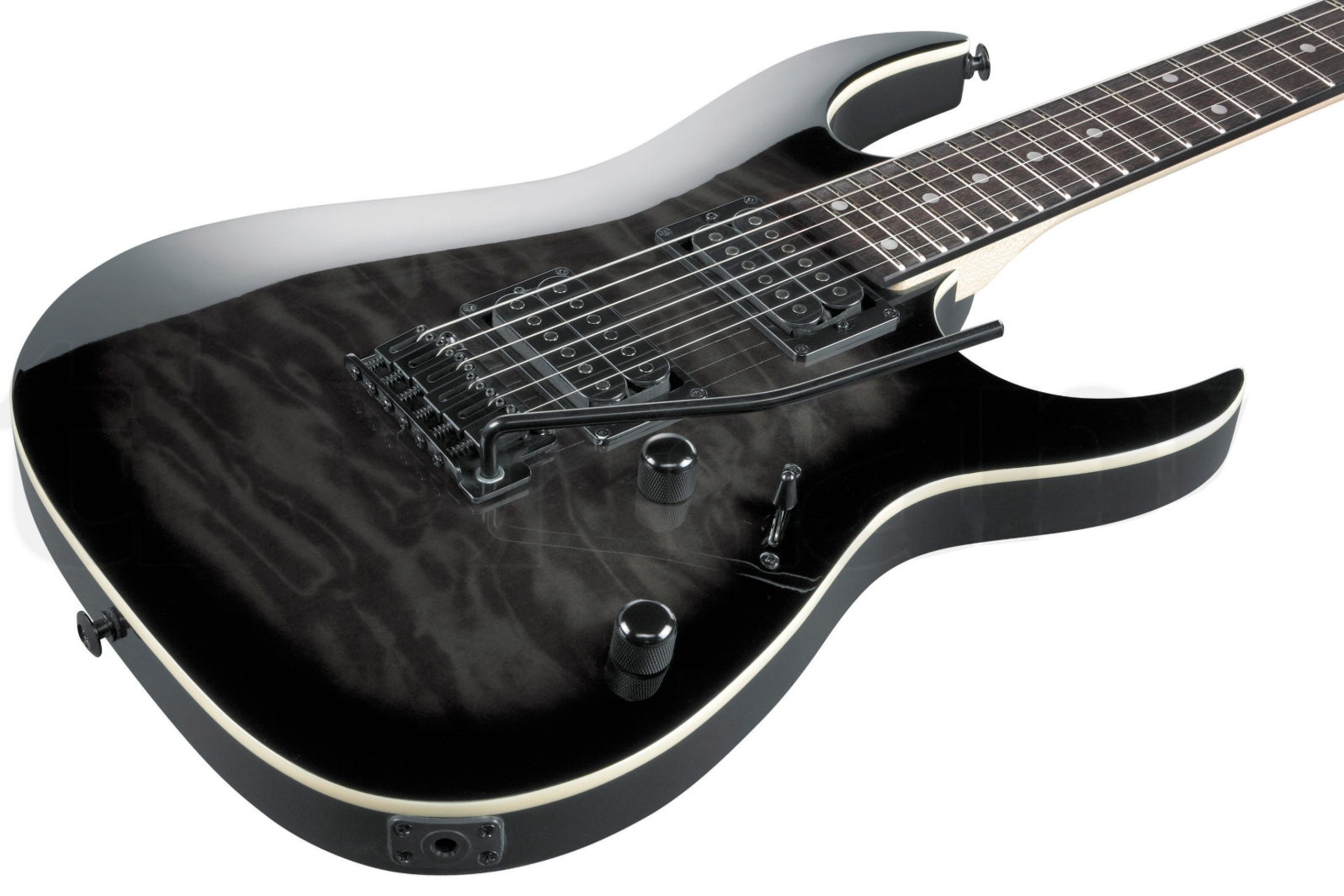 Ibanez Grga120qa Tks Gio 2h Trem Pur - Transparent Black Sunburst - Guitare Électrique Forme Str - Variation 1