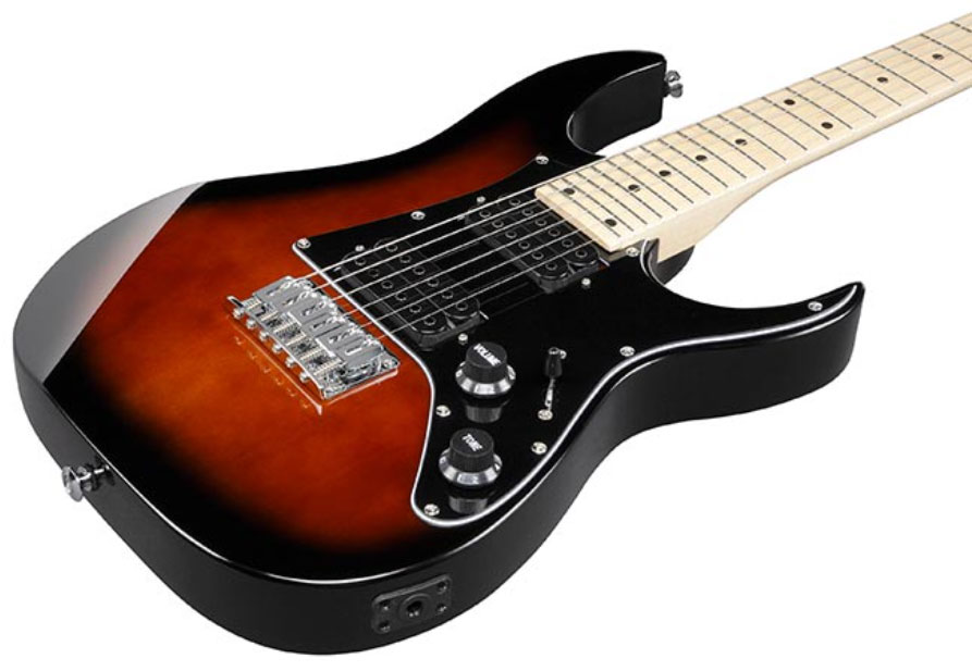 Ibanez Grgm21 Wns Mikro Hh Ht Mn - Walnut Sunburst - Guitare Électrique Enfant - Variation 2