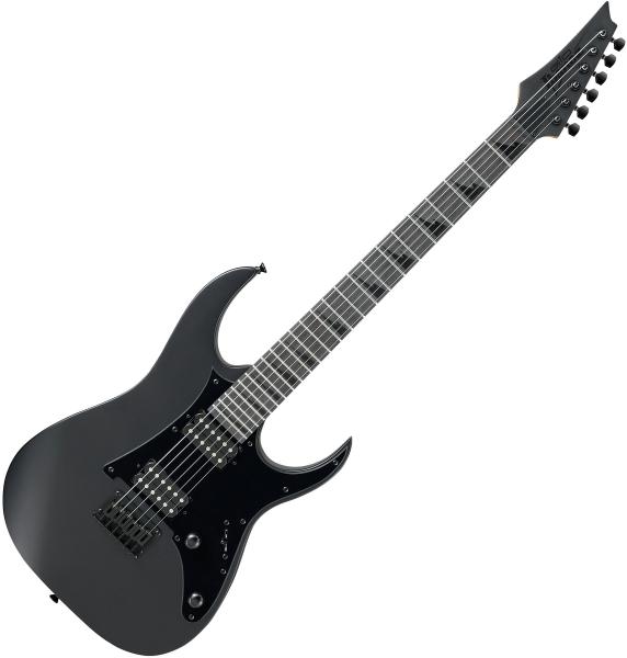Guitare électrique solid body Ibanez GRGR131EX BKF GIO - black flat