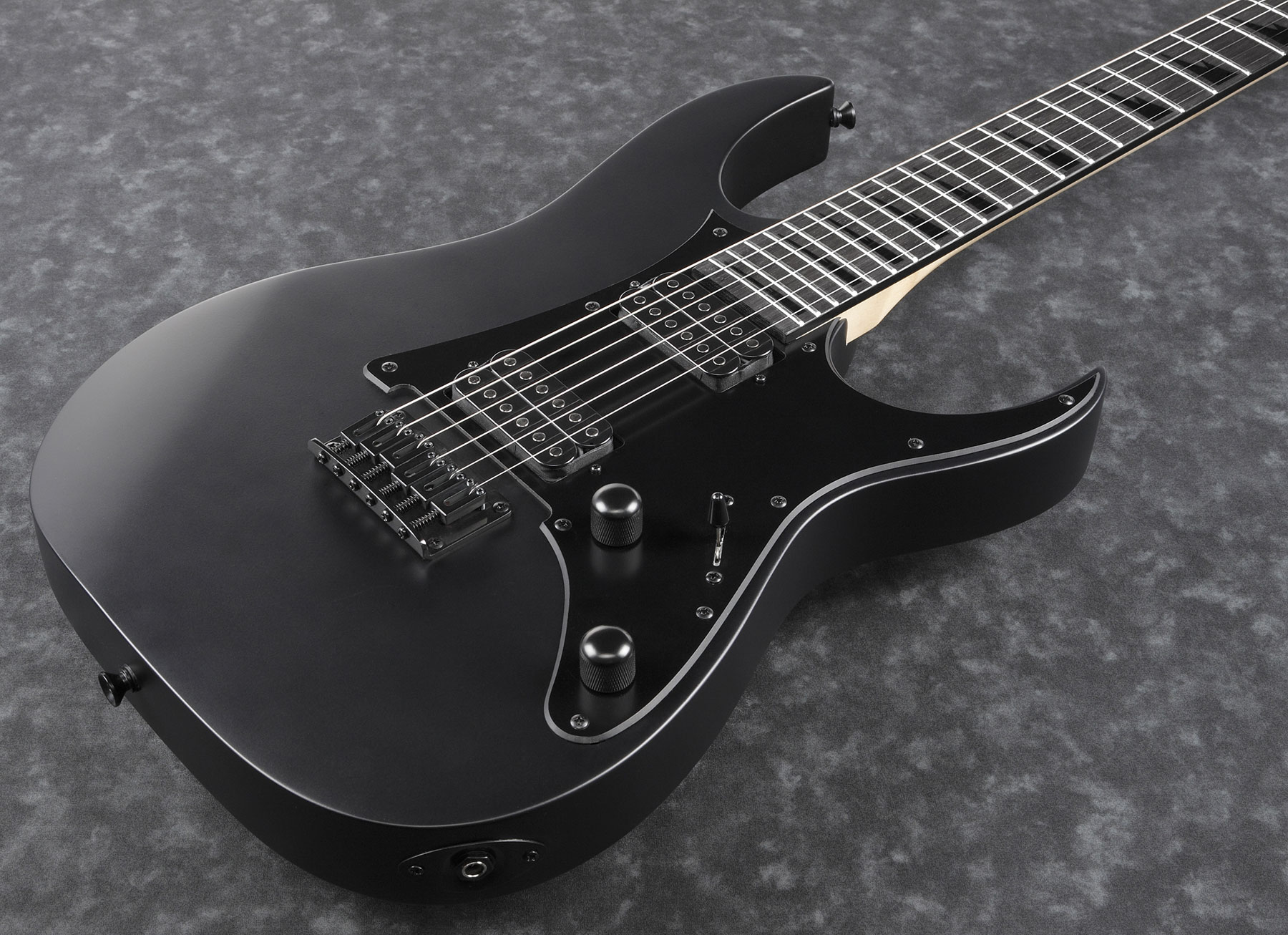 Ibanez Grgr131ex Bkf Gio Hh Ht Pur - Black Flat - Guitare Électrique Forme Str - Variation 2