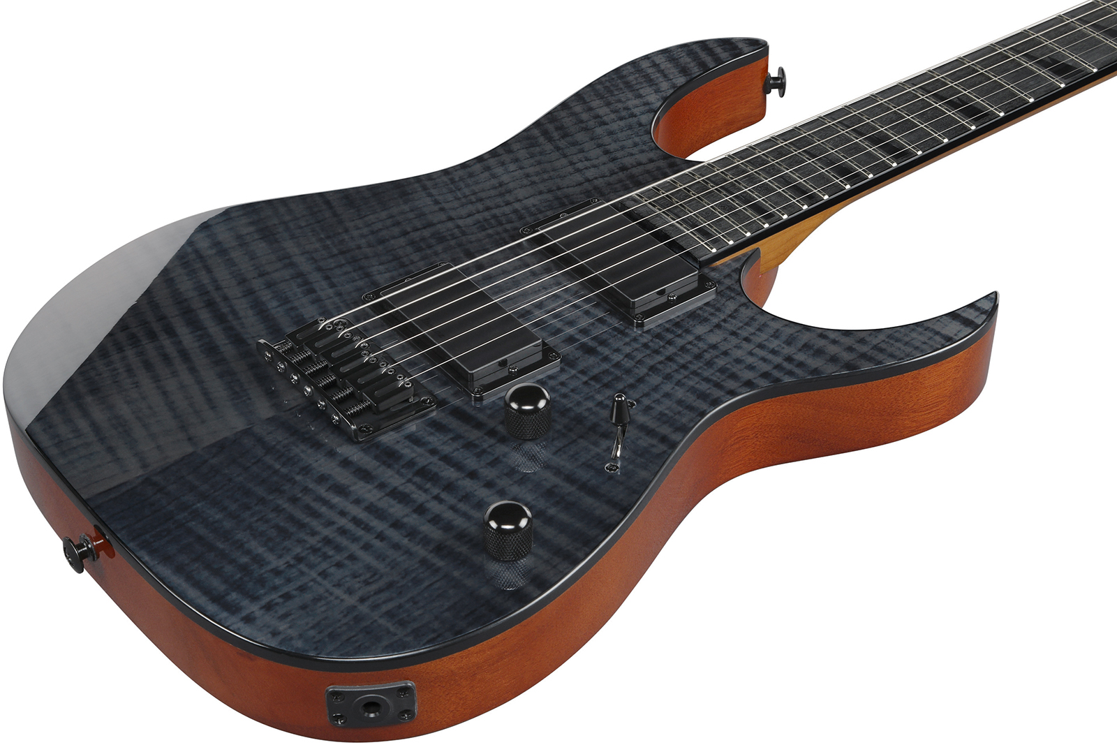 Ibanez Grgr221fa Tdk Gio 2h Ht Pur - Transparent Indigo Black - Guitare Électrique Forme Str - Variation 2