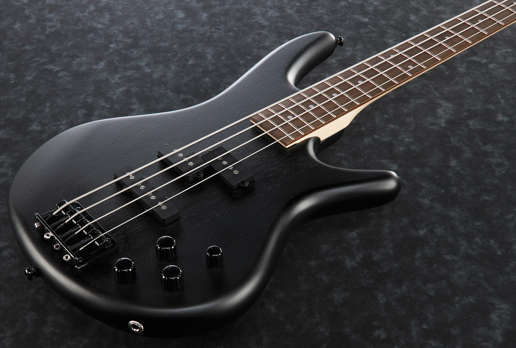 Ibanez Gsr200b Wk Gio Active Jat - Weathered Black - Basse Électrique Solid Body - Variation 1