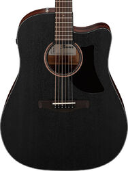 Guitare electro acoustique Ibanez AAD190CE WKH Advanced - Weathered black open pore