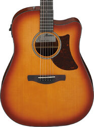 Guitare electro acoustique Ibanez AAD50CE LBS Advanced - Light brown sunburst low gloss