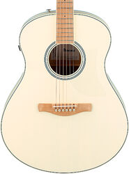 Guitare folk Ibanez Advanced AAM370M2E AIB - Transparent Antique White Ice Blue Open Pore