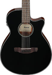 Guitare folk Ibanez AEG5012 BKH 12-String - black