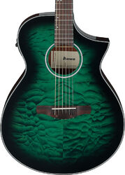 Guitare folk Ibanez AEWC16QA TEH - Transparent Emerald Burst