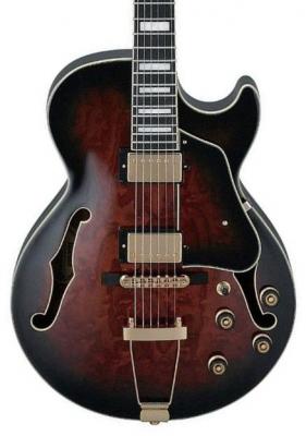 Guitare électrique 3/4 caisse & jazz Ibanez AG95QA DBS Artcore Expressionist - Dark brown sunburst