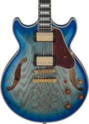 Guitare électrique 1/2 caisse Ibanez Artcore Expressionist AM93QA JBB - Jet Blue Burst
