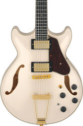 Guitare électrique 3/4 caisse & jazz Ibanez AMH90 IV Artcore Expressionist - Ivory