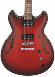 Guitare électrique 1/2 caisse Ibanez AS53 SRF Artcore - Sunburst red flat