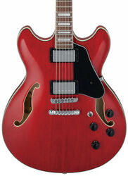 Guitare électrique 1/2 caisse Ibanez AS73 TCD Artcore - Transparent cherry red