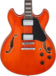Guitare électrique 1/2 caisse Ibanez Artcore AS73 TTF - Transparent Tangerine Flat  