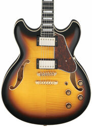 Guitare électrique 1/2 caisse Ibanez AS93FM AYS Artcore Expressionist - Antique yellow sunburst