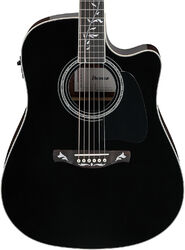 Guitare folk Ibanez Artwood AW391RCE BKH - black top