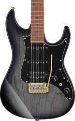 Guitare électrique forme str Ibanez Prestige Japan AZ2204AG TGB - transparent gray burst