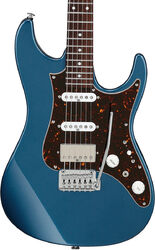 Guitare électrique forme str Ibanez AZ2204N PBM Prestige Japan - Prussian blue metallic