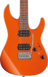 Guitare électrique forme str Ibanez Prestige Japan AZ2402 ROM - Roadster Orange Metallic