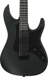 Guitare électrique forme str Ibanez Iron Label AZ41B1 BKF - black flat