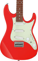 Guitare électrique forme str Ibanez AZES31 VM Standard - Vermillion