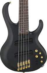 Basse électrique solid body Ibanez Bass Workshop BTB605LM BKF 5-String - black flat