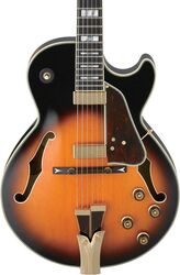 Guitare électrique 3/4 caisse & jazz Ibanez Prestige George Benson GB10 BS (Japan) - Brown sunburst
