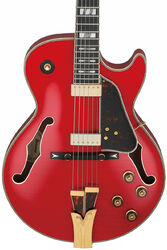 Guitare électrique 3/4 caisse & jazz Ibanez George Benson GB10SEFM SRR - Sapphire red