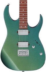 Guitare électrique forme str Ibanez GRG121SP GYC GIO - Green yellow chameleon