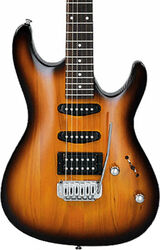 Guitare électrique forme str Ibanez GSA60 BS GIO - Brown sunburst