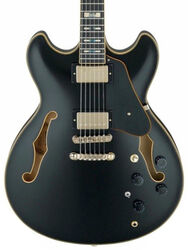 Guitare électrique 1/2 caisse Ibanez John Scofield JSM20 BKL - Black low gloss