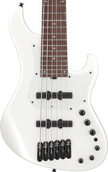 Basse électrique solid body Ibanez Mode MDM1005 PW 6-String - pearl white