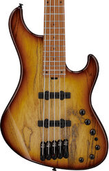 Basse électrique solid body Ibanez Mode MDM1305 NAB 5-String - Natural Stained Amber Burst