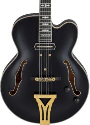 Guitare électrique 3/4 caisse & jazz Ibanez Pat Metheny PM3C BKL - Black low gloss