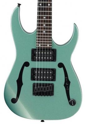 Guitare électrique voyage Ibanez Paul Gilbert PGMM21 MGN - Metallic light green