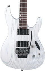 Guitare électrique forme str Ibanez Paul Waggoner PWM20 - White stain