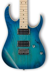 Guitare électrique forme str Ibanez RG421AHM BMT Standard - Blue moon burst