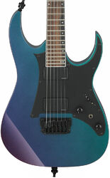 Guitare électrique forme str Ibanez RG631ALF BCM Axion Label - Blue chameleon