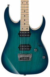 Guitare électrique forme str Ibanez RG652AHMFX NGB Prestige Japan - Nebula green burst