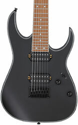 Guitare électrique 7 cordes Ibanez RG7421EX BKF 7-String Standard - Black flat