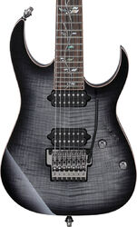 Guitare électrique 7 cordes Ibanez IBANEZ Made In Japan J.Custom RG8527 BRE 7-String - Black rutile