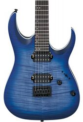 Guitare électrique forme str Ibanez RGA42FM BLF Standard - Blue lagoon burst flat