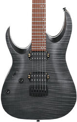 Guitare électrique forme str Ibanez RGA42FML Standard LH - Transparent grey flat