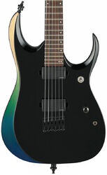 Guitare électrique forme str Ibanez RGD61ALA MTR Axion Label - Midnight tropical rainforest