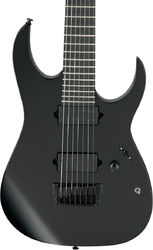 Guitare électrique 7 cordes Ibanez RGIXL7 BKF Iron Label - Black flat