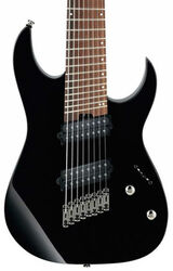 Guitare électrique baryton Ibanez RGMS8 BK - Black