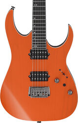 Guitare électrique forme str Ibanez Prestige Japan RGR5221R TFR - Transparent Fluorescent Orange