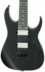 Guitare électrique 7 cordes Ibanez RGR752AHBF WK 7-String Prestige Japan - Weathered black