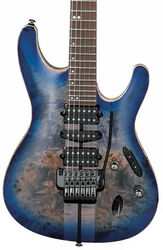 Guitare électrique forme str Ibanez S1070PBZ CLB Premium - Cerulean blue burst