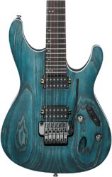 Guitare électrique forme str Ibanez Premium S520AH OBF - Cosmic Blue Flat