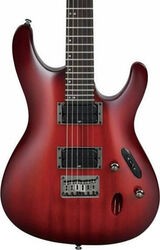 Guitare électrique forme str Ibanez S521 BBS Standard - Blackberry sunburst